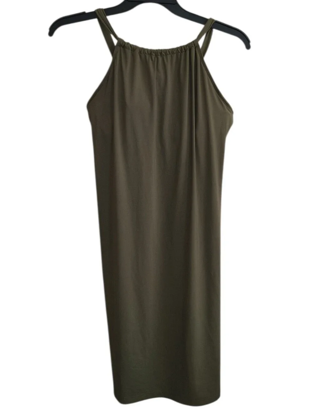 Athleta Kokomo Swim Dress In Olive Green Size L